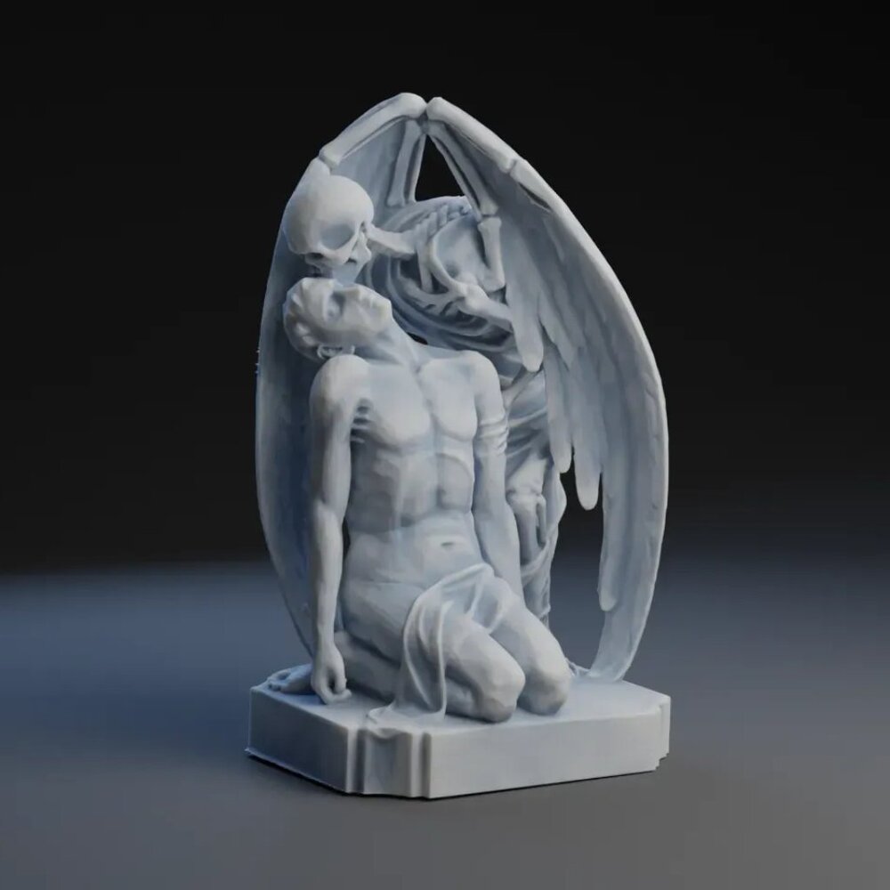 3D Printed "Kiss of Death" Sculpture